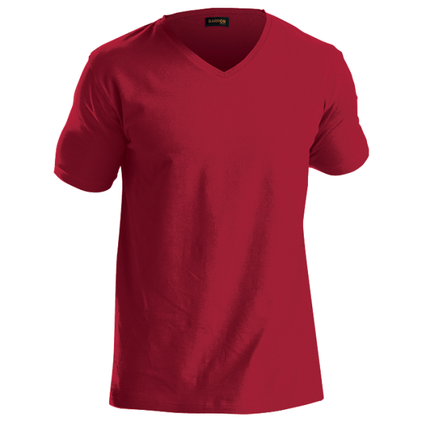 170g Slim Fit V-Neck T-Shirt Mens - Image 5