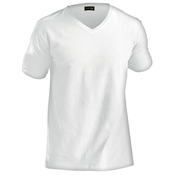 170g Slim Fit V-Neck T-Shirt Mens - Image 6