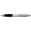 Silver Barrel Curved Design Ballpoint Pen