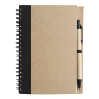 Recycled Spiral Notebook and Pen