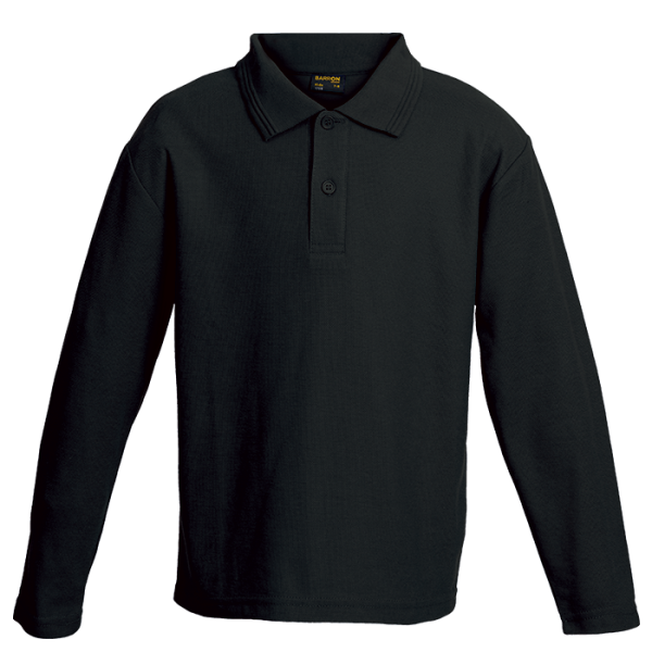 175g Pique Knit Long Sleeve Golfer Kiddies