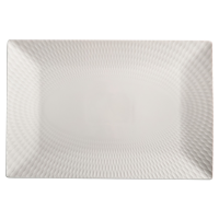 White Basics Diamonds Rectangular Platter