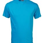 165G Crew Neck T-Shirt - Cyan