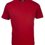 165G Crew Neck T-Shirt - Cerise Red