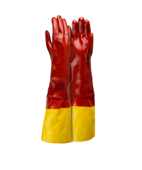 PVC Chemical And Acid Gloves - 60cm