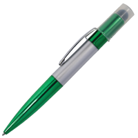 Twist Action Ballpoint Pen with Stylus and LED Lights