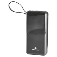 20000mAh power bank with built in cables