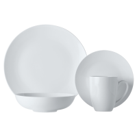 White Basics Fitzrovia Coupe Dinner Set 16 Piece