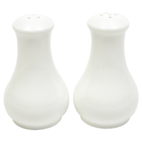 White Basics Fluted Salt & Pepper