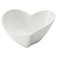 White Basics Heart Bowl
