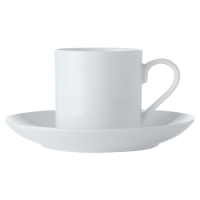 White Basics Straight Demi Cup and Saucer 100ml