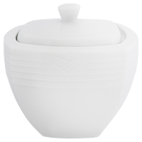 Arctic White Square Sugar Bowl