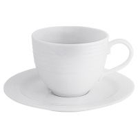 Arctic White Tea Cup and Saucer 240ml