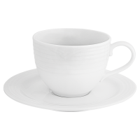 Arctic White Tea Cup and Saucer 200ml