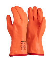 Orange PVC Insulated Freezer Gauntlet Gloves - 30cm