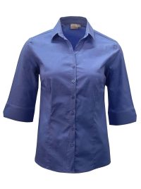Abbey K213 3/4 Blouse - Blue