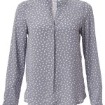 Fleur K229 L/S Blouse - Grey/White