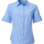 Angelique K202 S/S Blouse - Powder Blue
