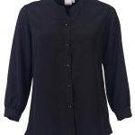 Carey K225 3/4 Sleeve Blouse - Black