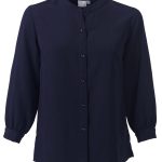 Carey K225 3/4 Sleeve Blouse - French Navy