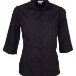 Cathy P070 3/4 Blouse - Black