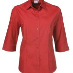 Cathy P070 3/4 Blouse - Red