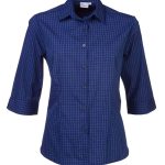Cathy P04 3/4 Blouse - Airforce