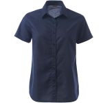 Ladies Tate Oxford K373 S/S Blouse - Navy