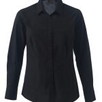 Ladies Ellis K255 L/S Blouse - Black