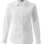 Ladies Ellis K255 L/S Blouse - White