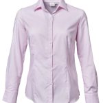 Ladies Oxford K373 L/S Blouse - Pink
