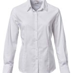 Ladies Oxford K373 L/S Blouse - White
