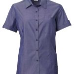 Ladies Avery K238 S/S Blouse - Indigo