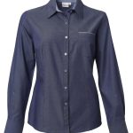 Ladies Miller K243 L/S Blouse - Indigo