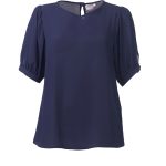 Emily  K261 S/S Blouse - Navy