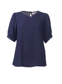 Emily  K261 S/S Blouse - Navy