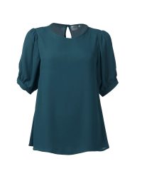 Emily  K261 S/S Blouse -Teal