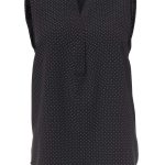 Kaylee K222 S/Less Blouse - Black/White