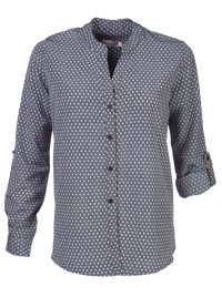 Milla K219 L/S Blouse - Navy