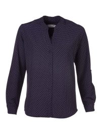 Milla K222 L/S Blouse - Navy