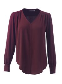 Morgan K261 L/S Blouse - Burgandy