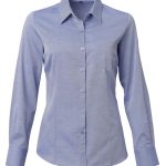 Ladies Lucca K237 L/S Blouse - French Blue