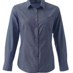 Ladies Lucca K237 L/S Blouse - Navy