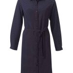 Celeste K222 L/S Shirt Dress - Navy