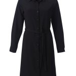 Celeste K225 L/S Shirt Dress - Black