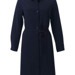 Celeste K225 L/S Shirt Dress - Navy