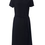 Lana S/S A-Line Knit Dress K232 - Black