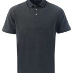 Emerson Unisex Pique Golfer -Charcoal