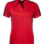 Ladies Chelsea Golfer - Pillar Box Red/Black