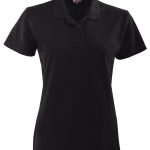 P19 Ladies Lancaster Pique Golfer - Black